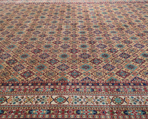 13x17 Yousafi Multicolor Afghan Hand Knotted Wool Area Rug